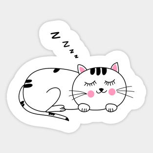 Lazy Cat Sticker